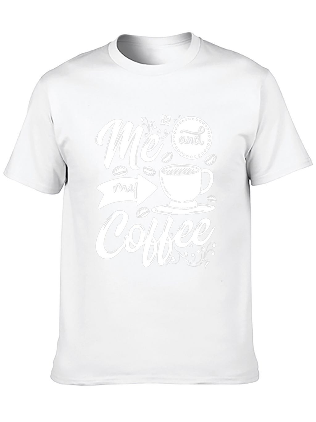 Me and My Coffee Graphic Tee - Black