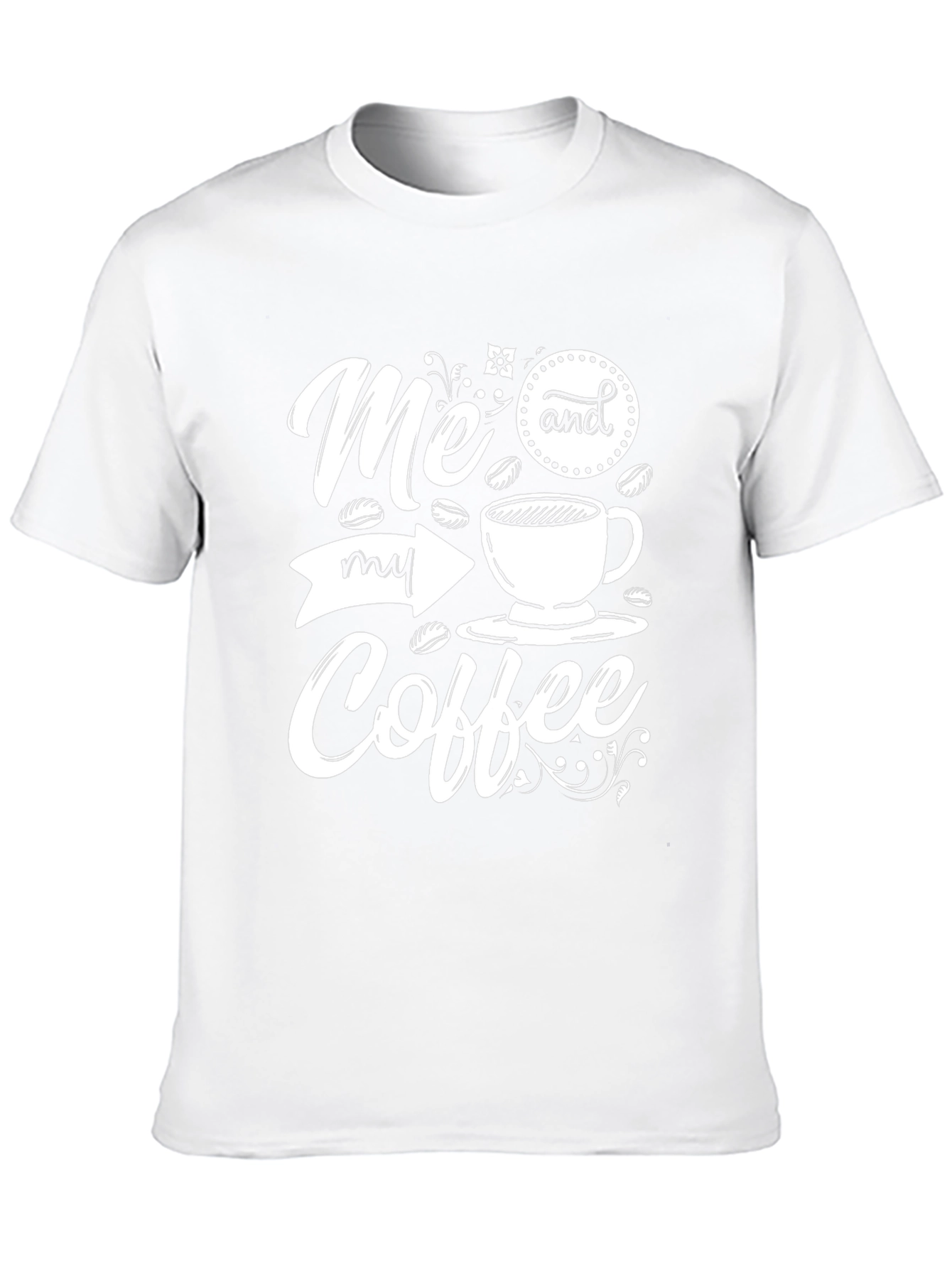 Me and My Coffee Graphic Tee - Black