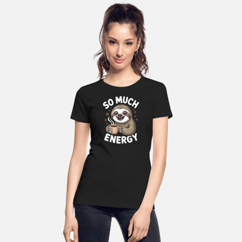 Cute Sloth with Coffee and Coffee Beans
