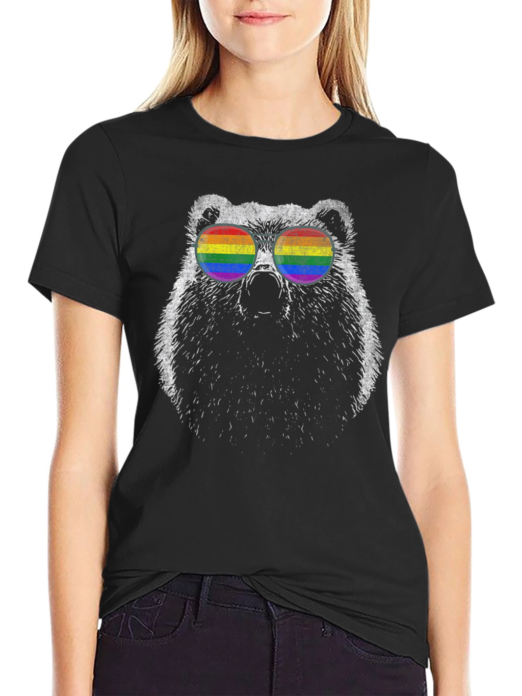 Bear Pride T-Shirt - LGBTQ+ Rainbow Sunglasses Tee