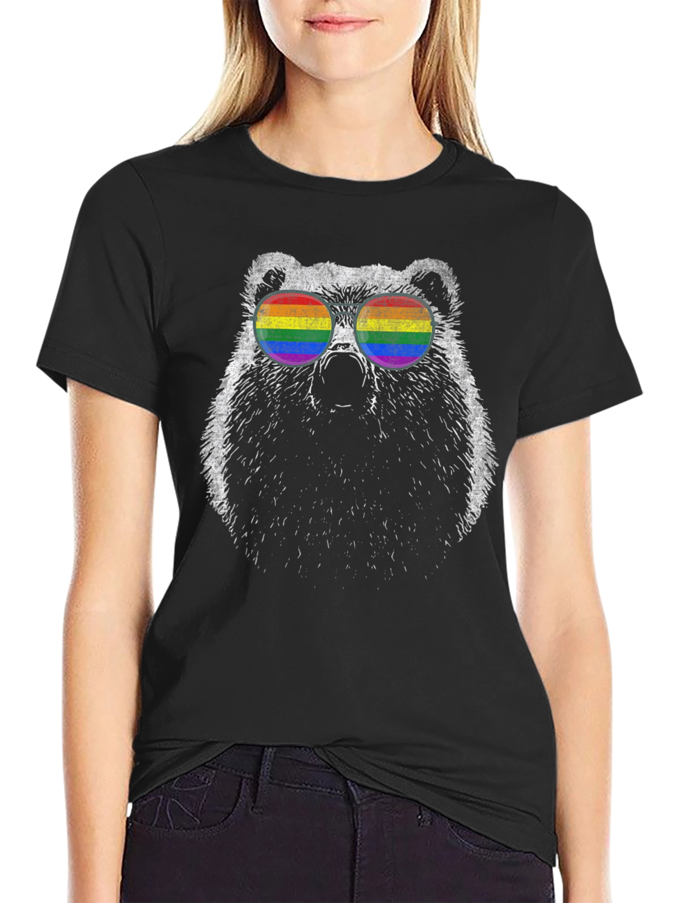 Bear Pride T-Shirt - LGBTQ+ Rainbow Sunglasses Tee