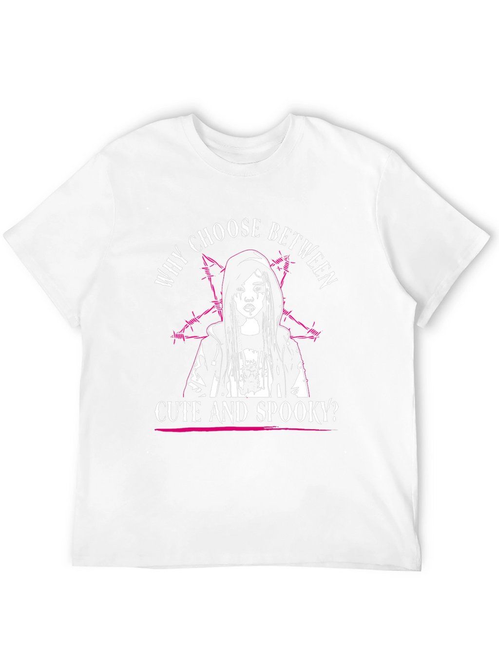 Cute & Spooky Graphic Tee - Black Cotton T-Shirt