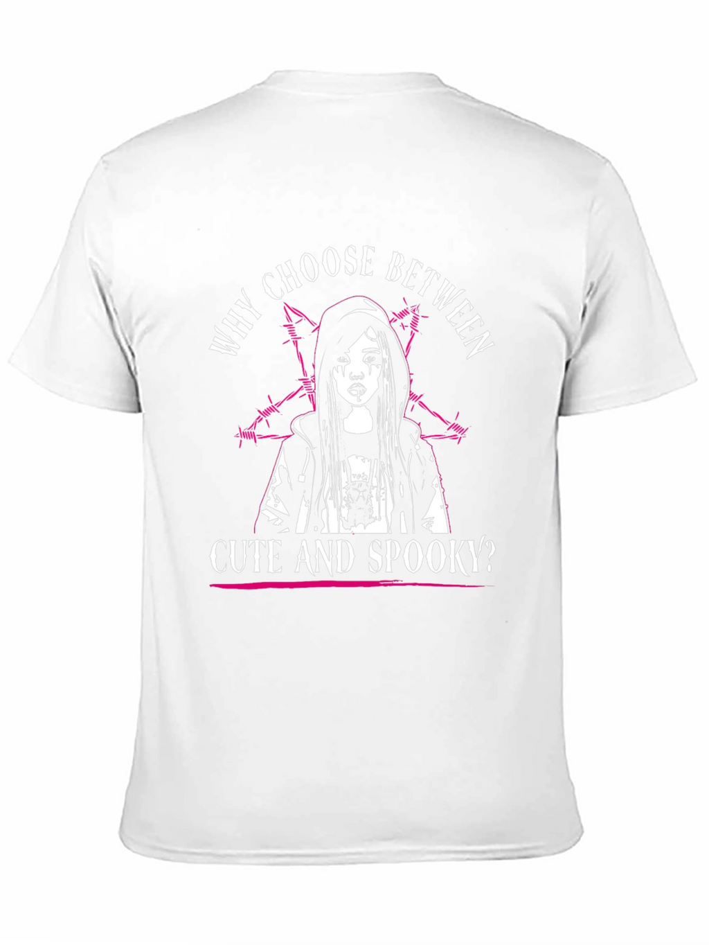 Cute & Spooky Graphic Tee - Black Cotton T-Shirt