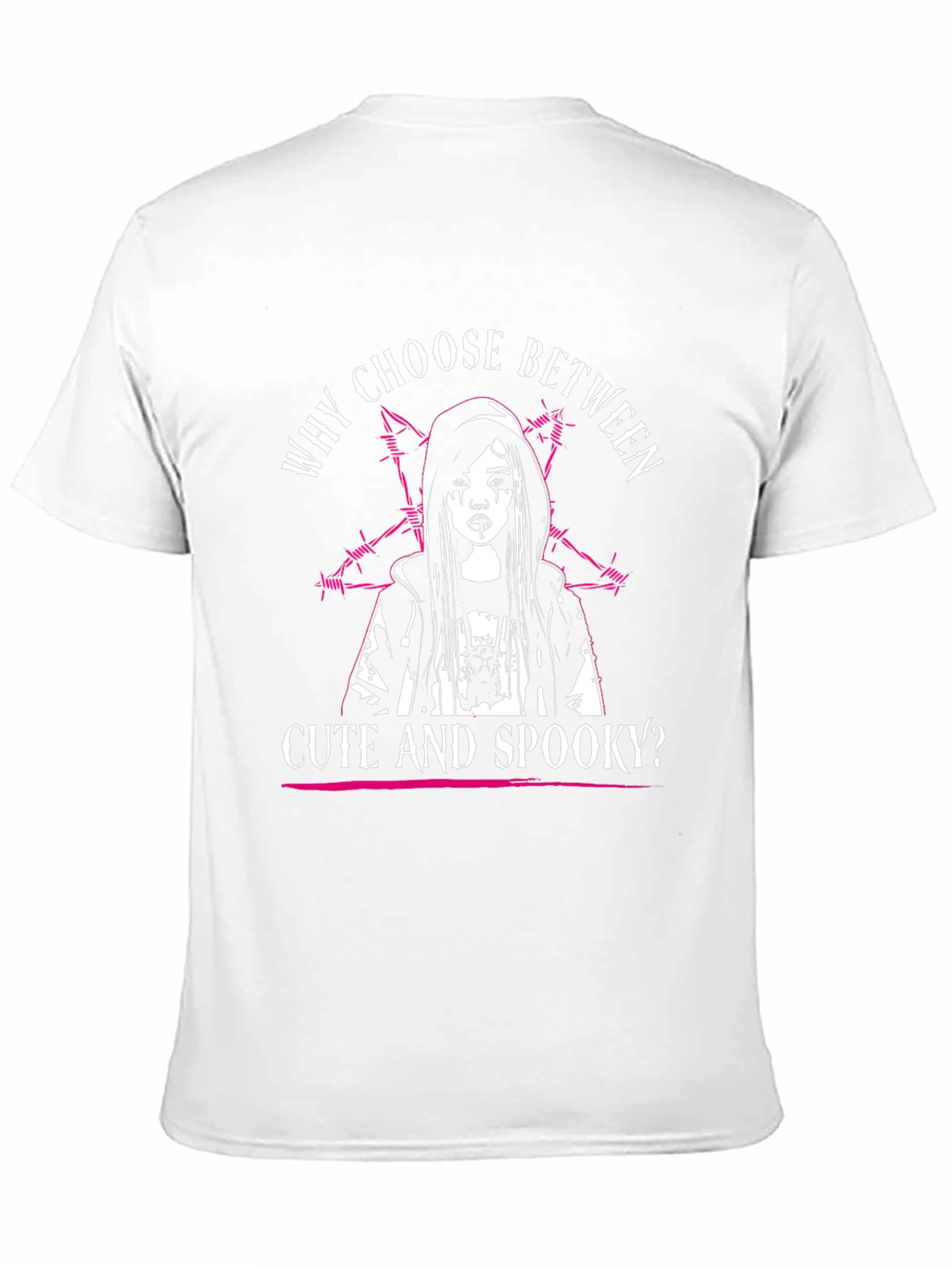 Cute & Spooky Graphic Tee - Black Cotton T-Shirt