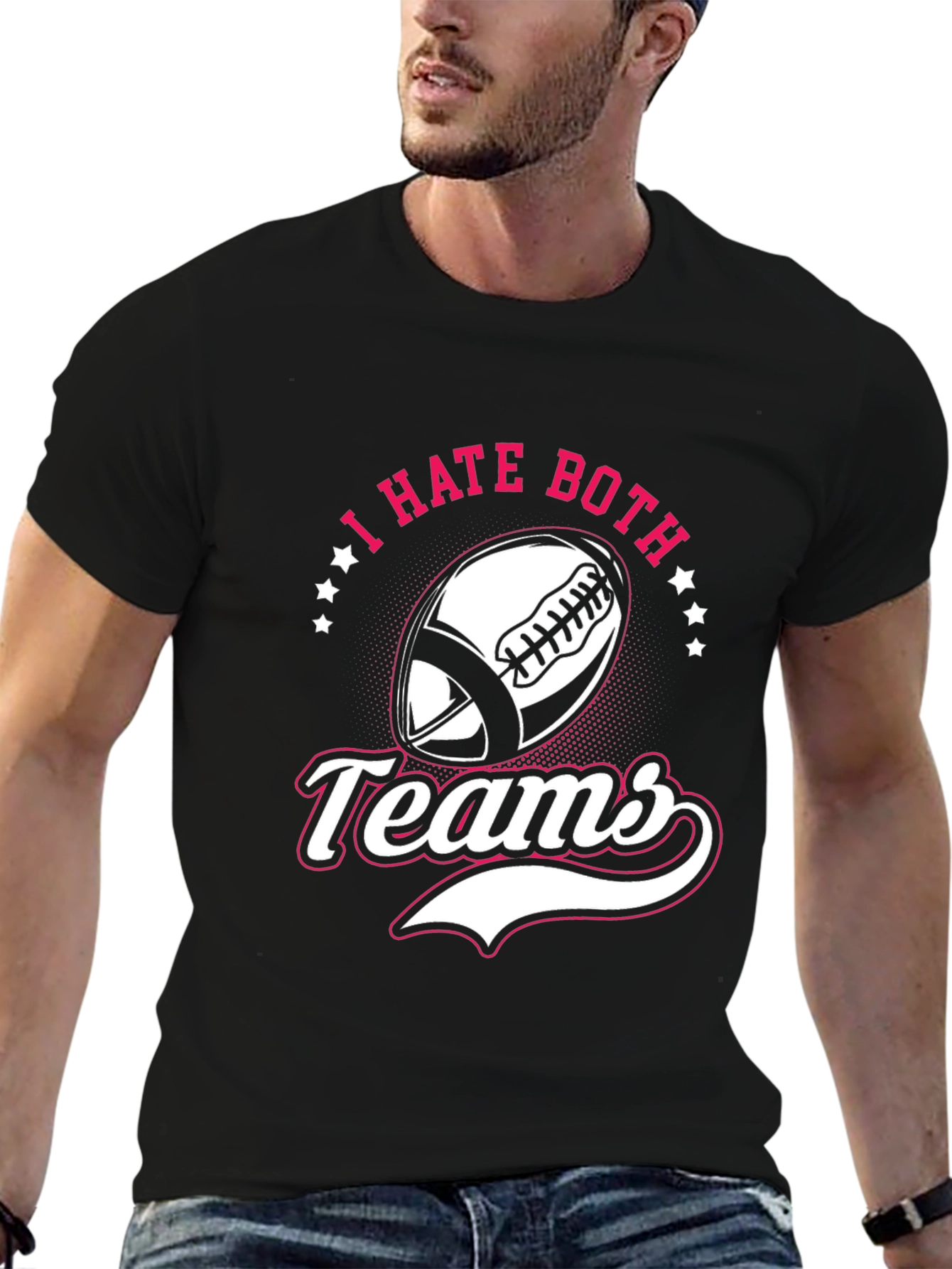 I Hate Both Teams Football T-Shirt
