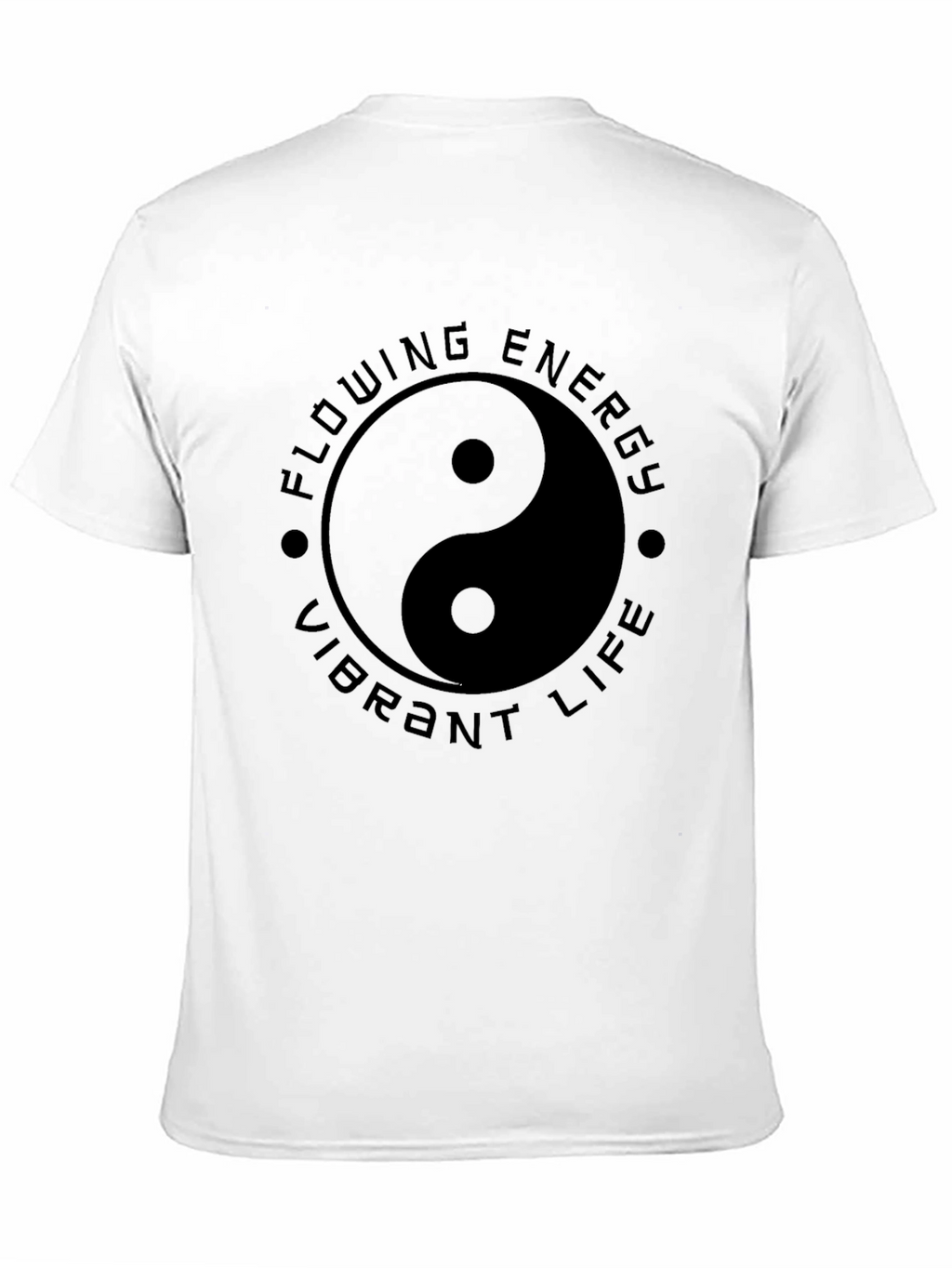 Yin Yang Flowing Energy T-Shirt - Vibrant Life Design