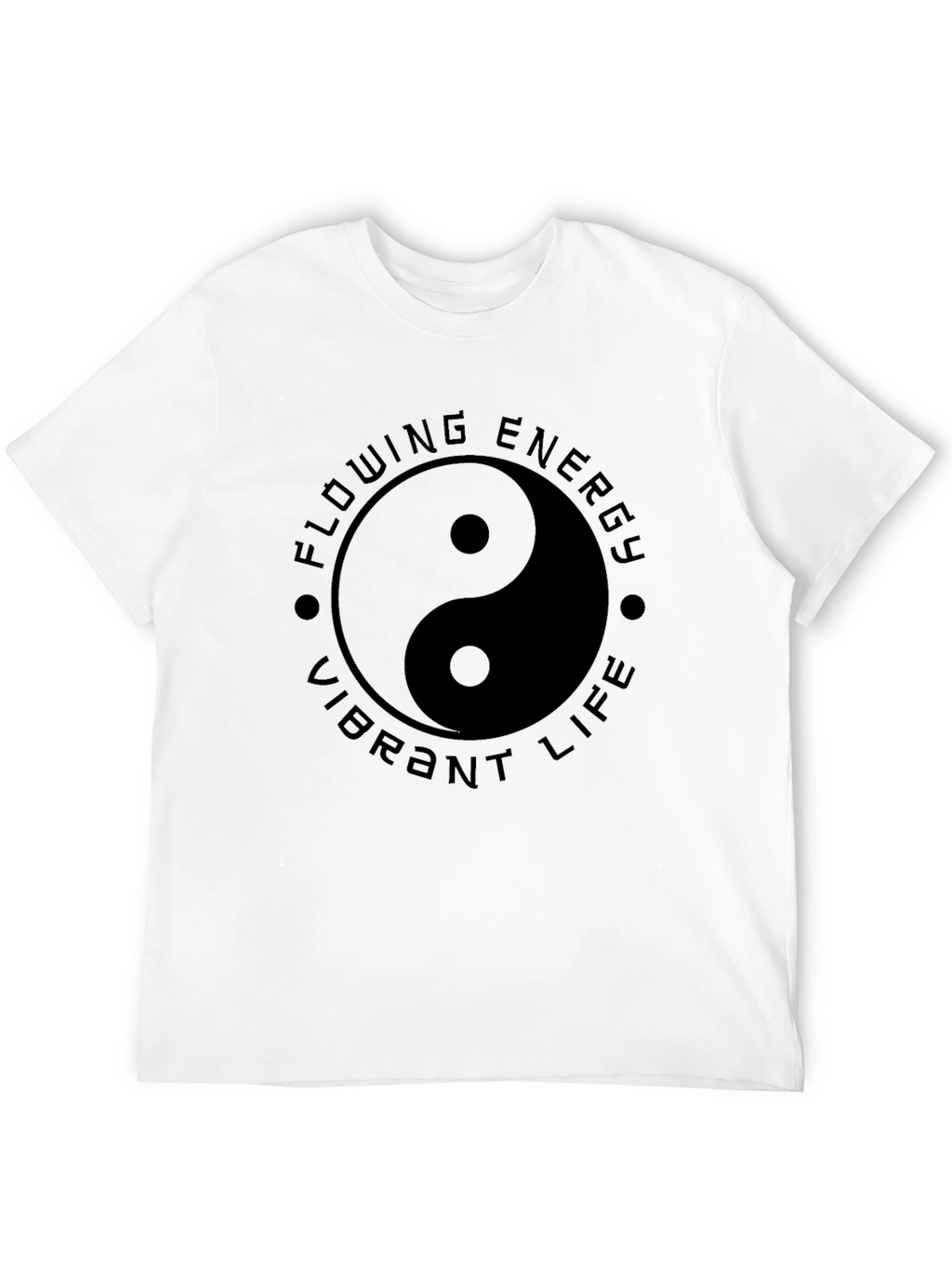 Yin Yang Flowing Energy T-Shirt - Vibrant Life Design