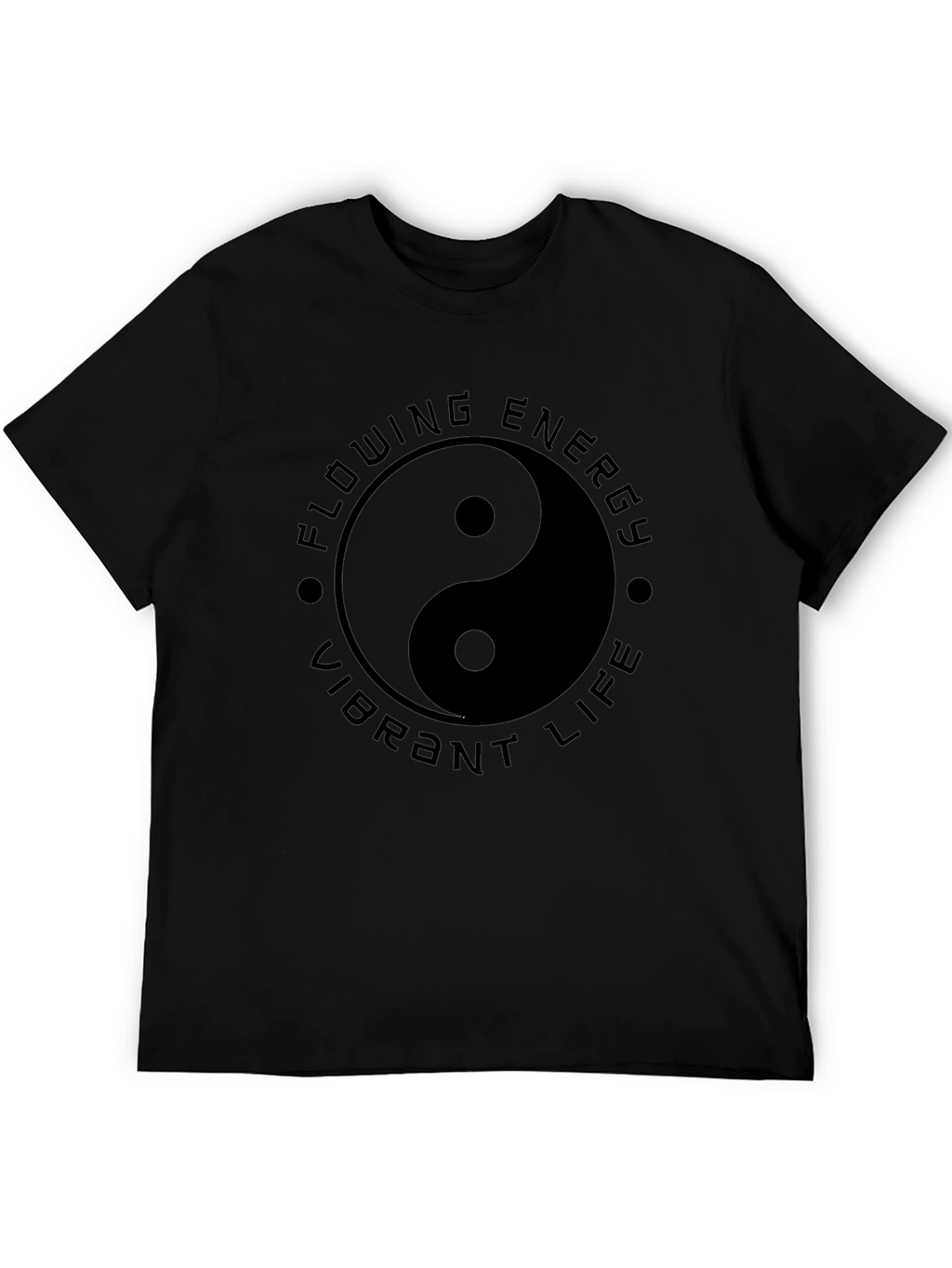 Yin Yang Flowing Energy T-Shirt - Vibrant Life Design