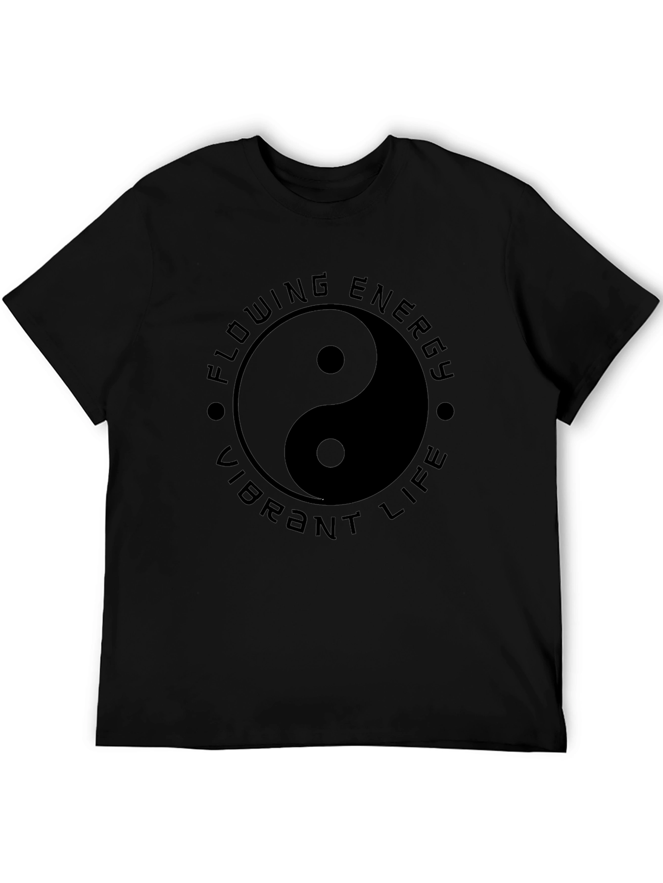 Yin Yang Flowing Energy T-Shirt - Vibrant Life Design
