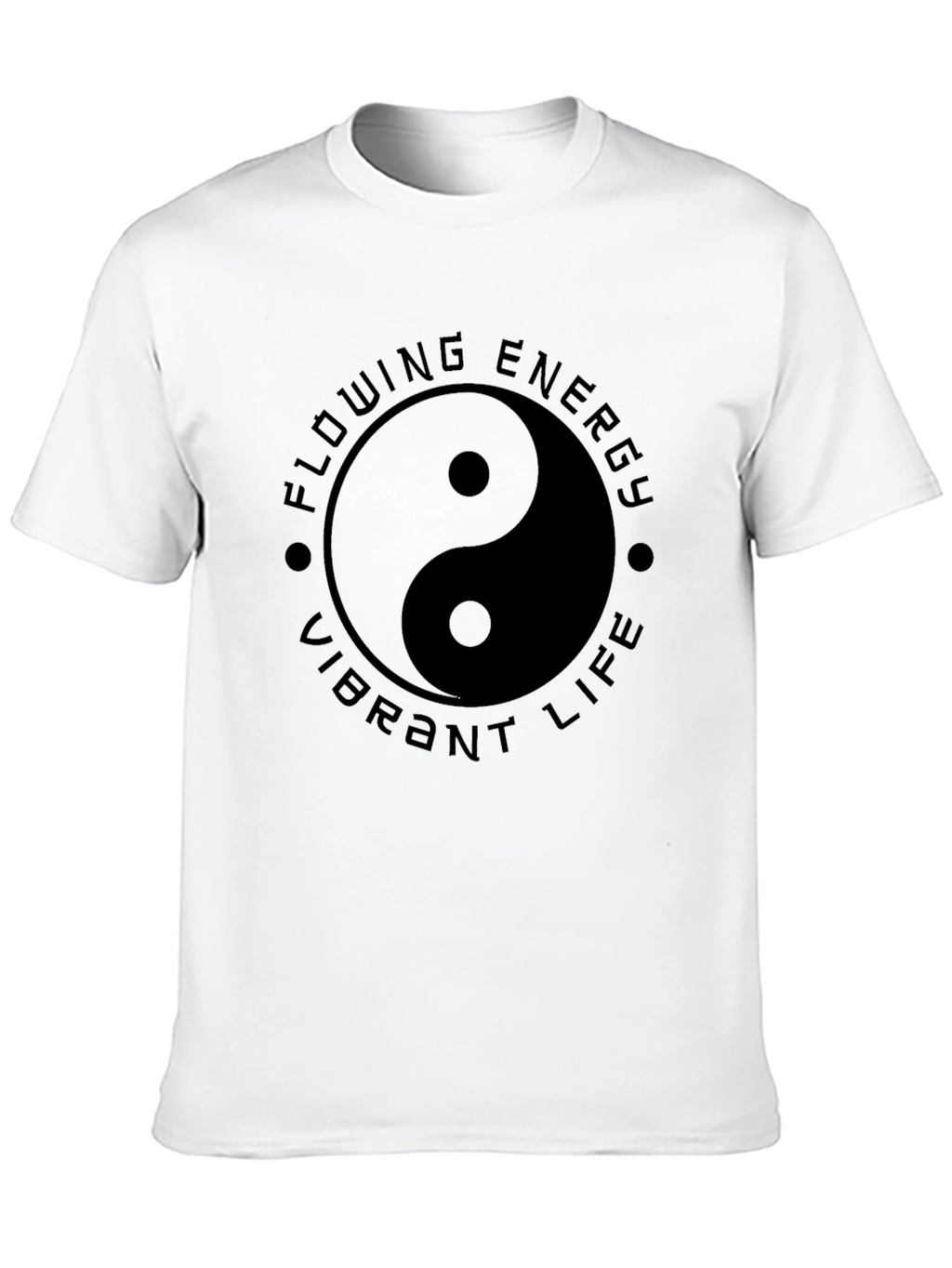 Yin Yang Flowing Energy T-Shirt - Vibrant Life Design