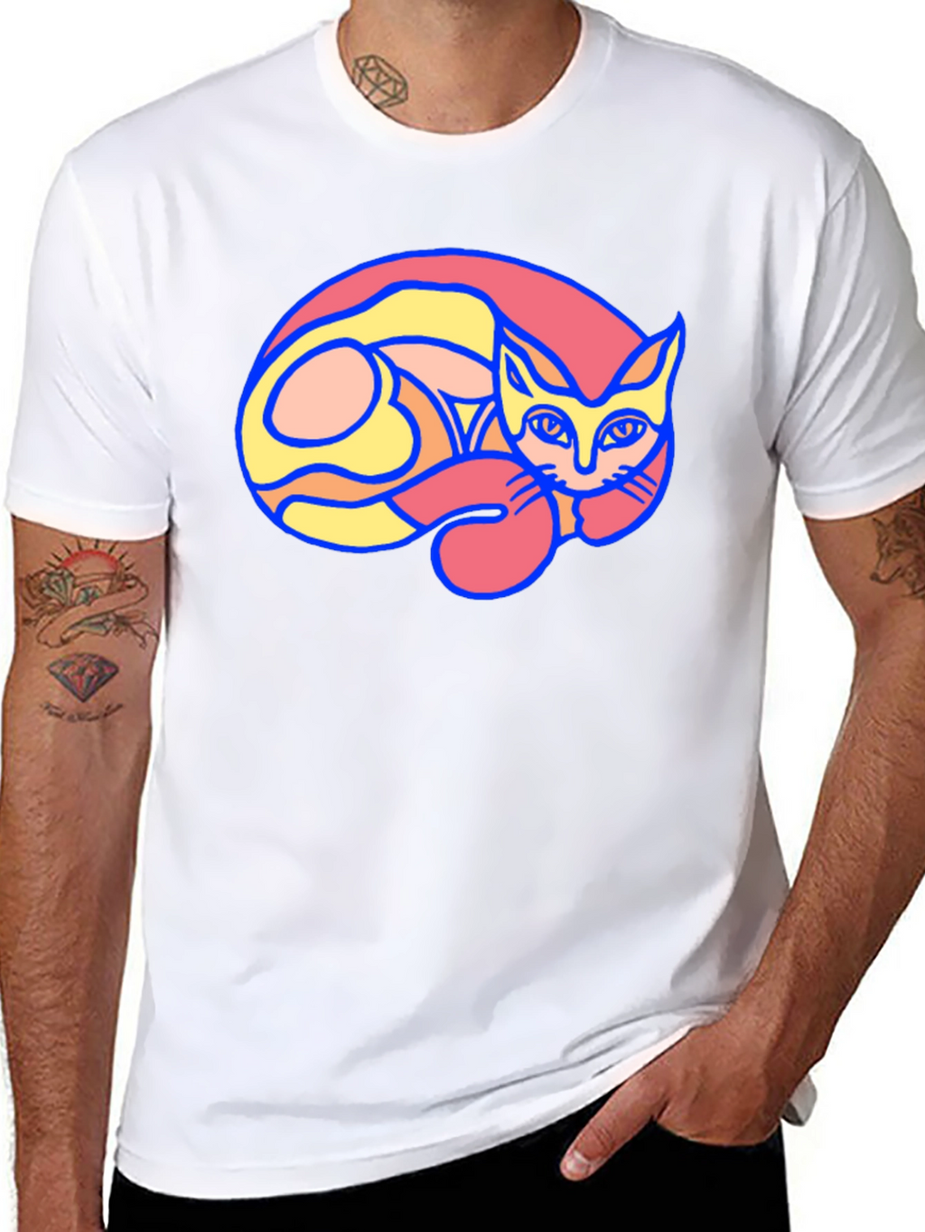 Cool Cat Graphic T-Shirt - Unique Design