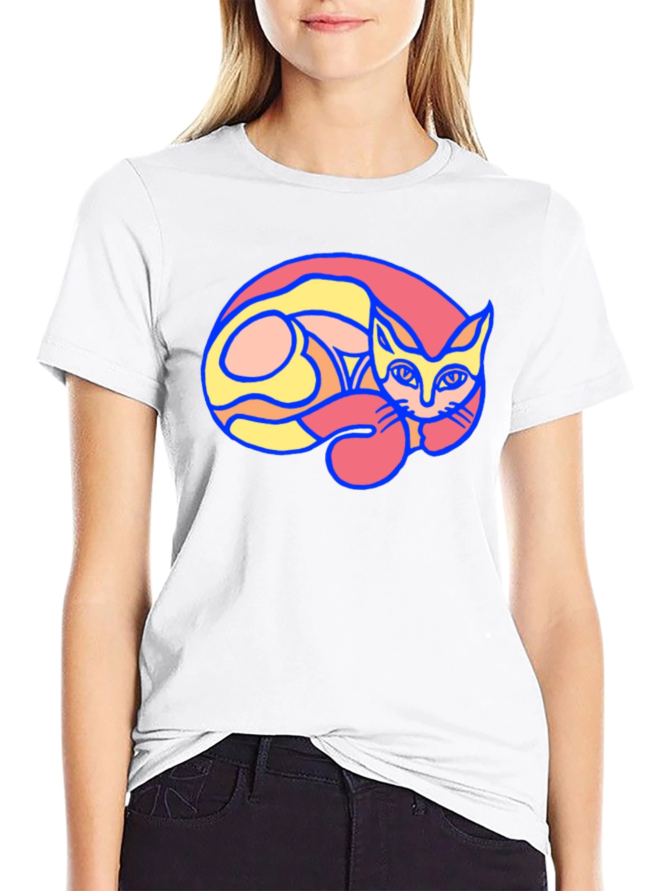 Cool Cat Graphic T-Shirt - Unique Design