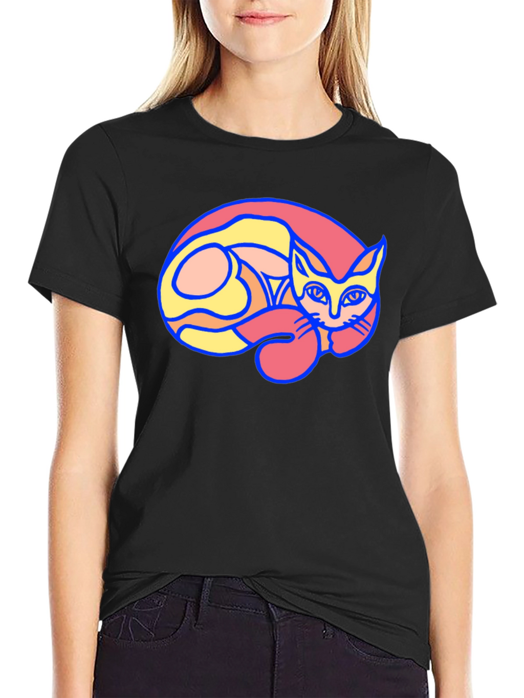 Cool Cat Graphic T-Shirt - Unique Design