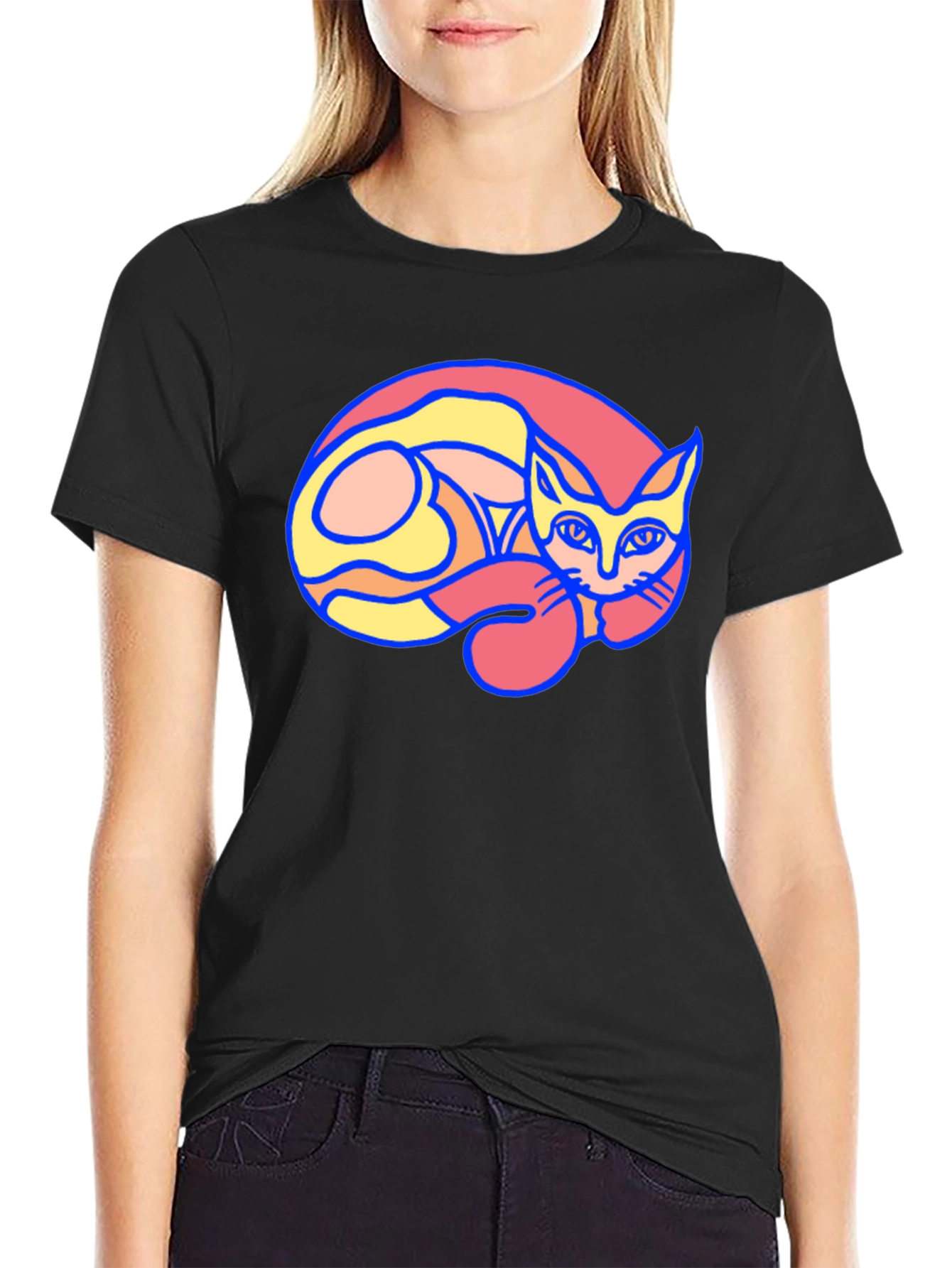 Cool Cat Graphic T-Shirt - Unique Design