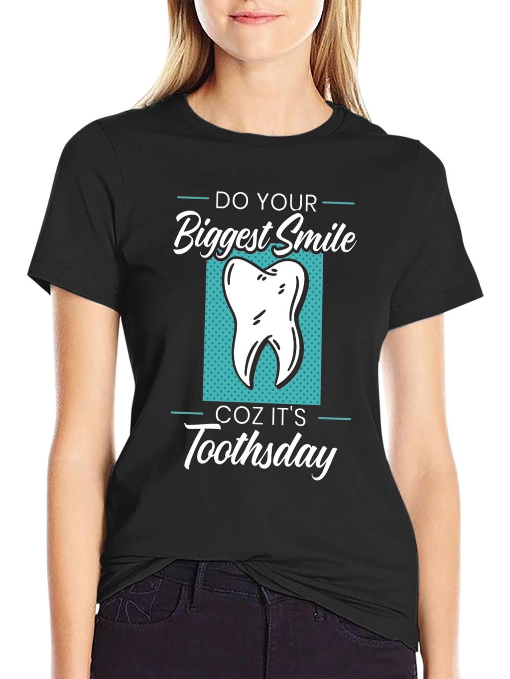 Funny Tooth T-Shirt - Do Your Biggest Smile Toothstay