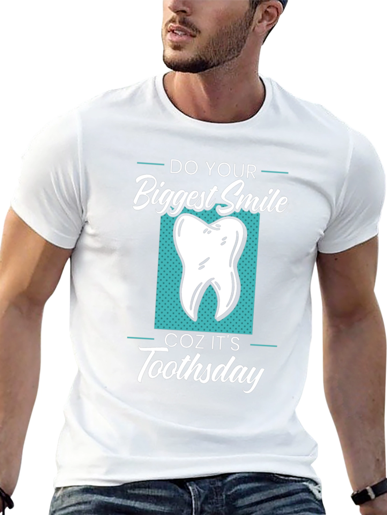 Funny Tooth T-Shirt - Do Your Biggest Smile Toothstay