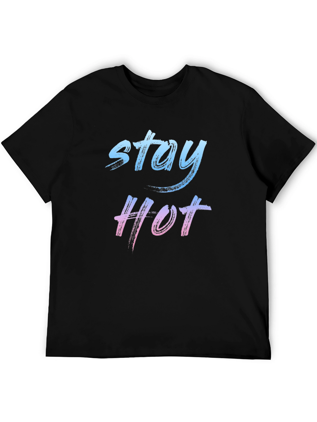 Stay Hot Graphic Tee - Black Casual T-Shirt
