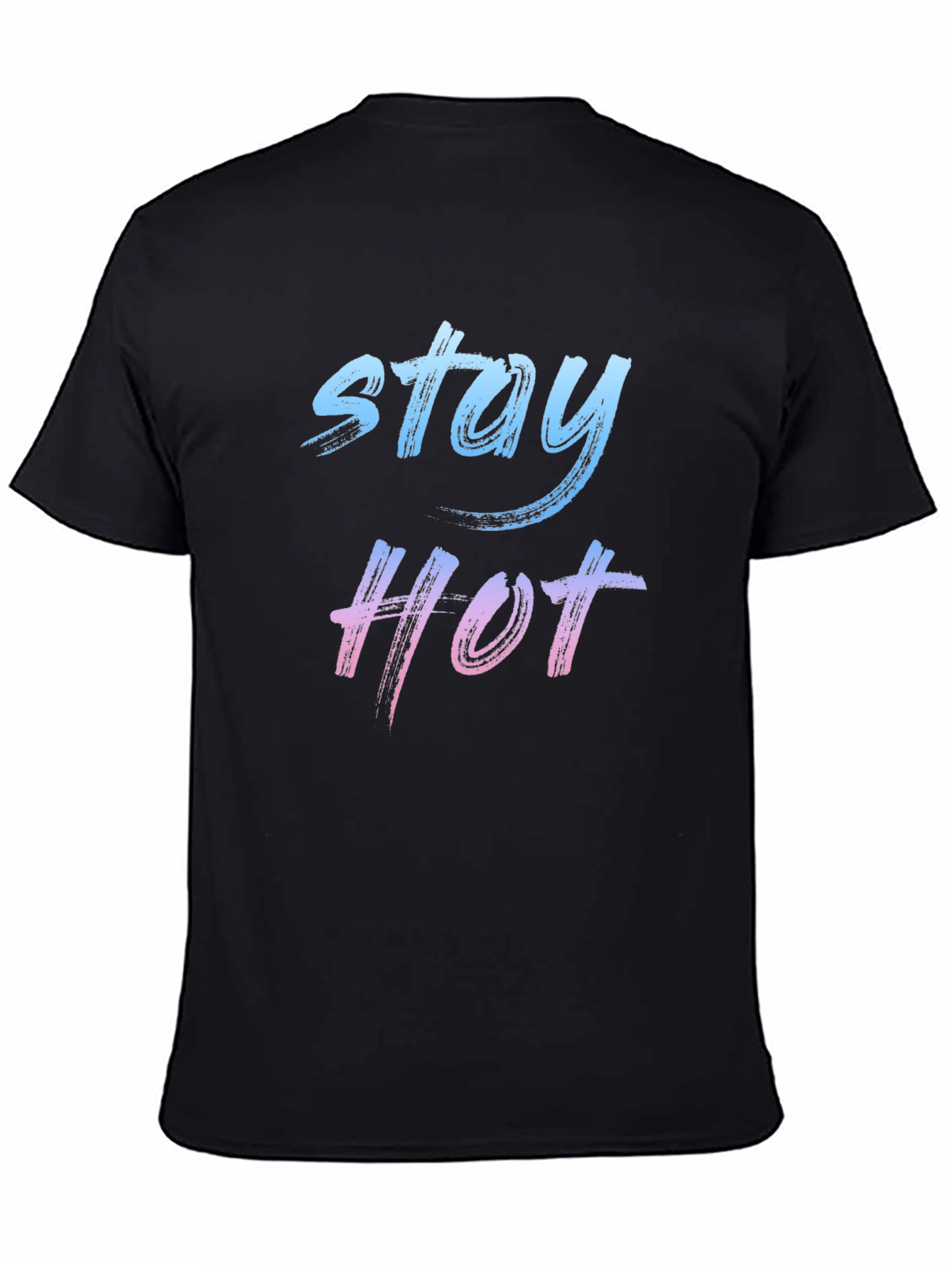 Stay Hot Graphic Tee - Black Casual T-Shirt