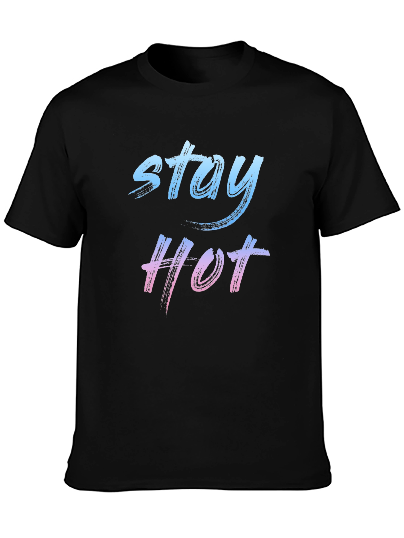 Stay Hot Graphic Tee - Black Casual T-Shirt