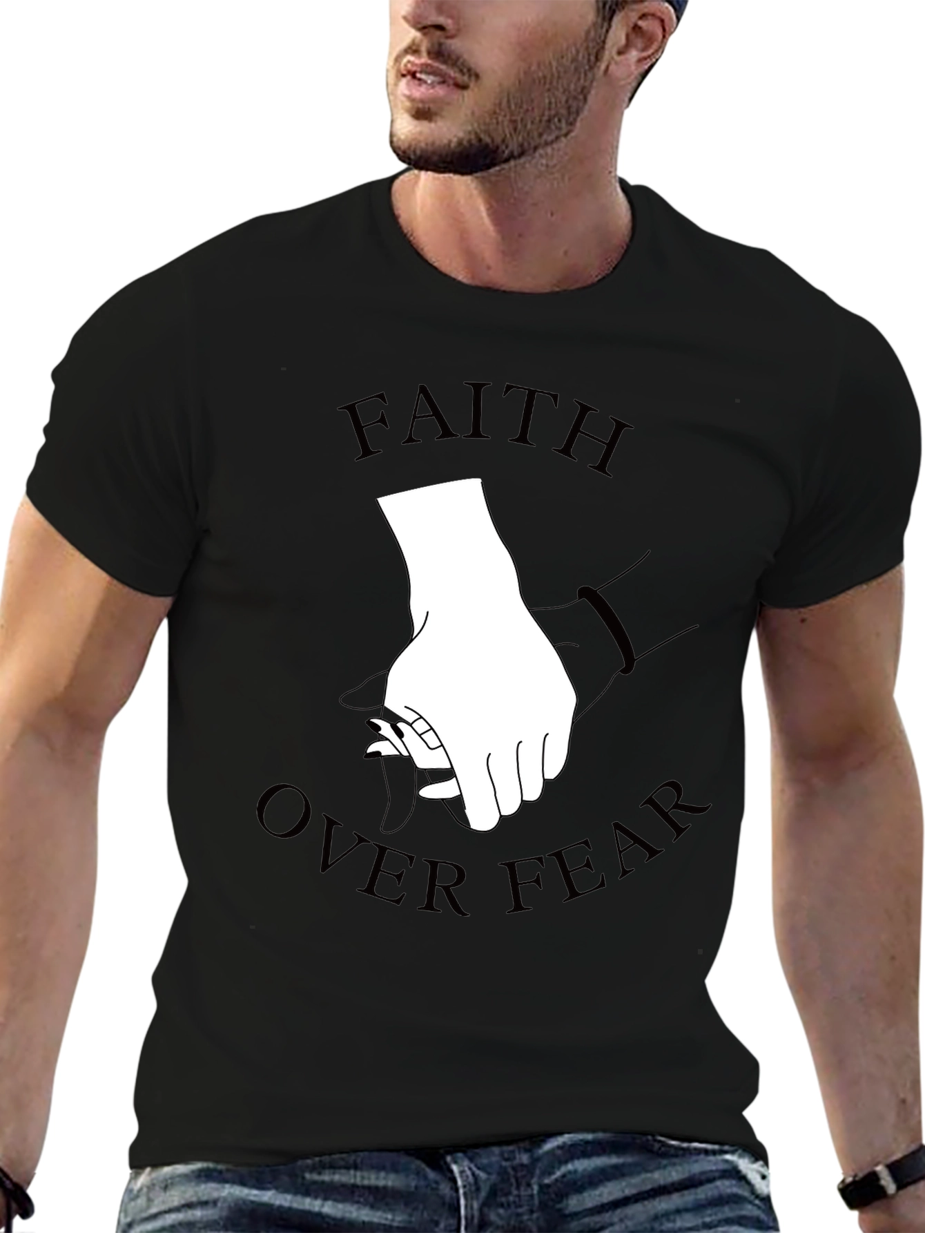 Faith Over Fear Graphic Tee - Stylish Comfort