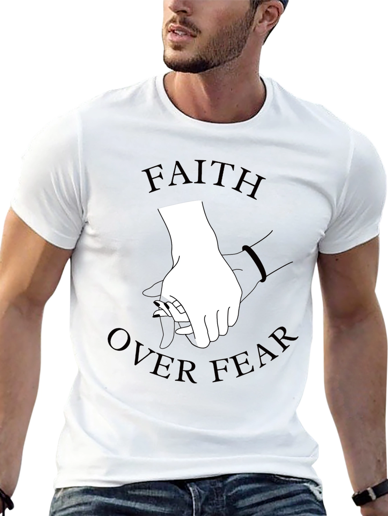 Faith Over Fear Graphic Tee - Stylish Comfort