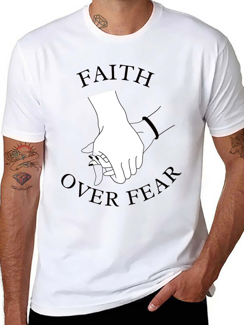 Faith Over Fear Graphic Tee - Stylish Comfort