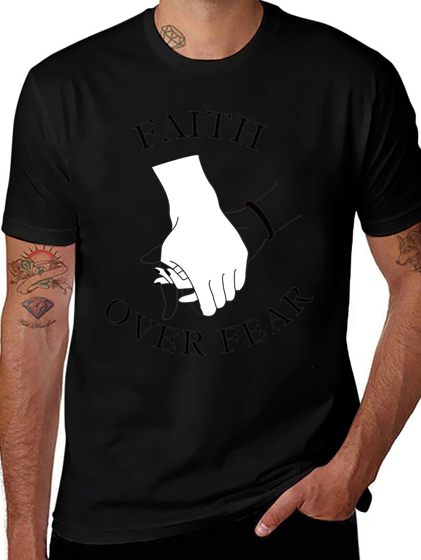 Faith Over Fear Graphic Tee - Stylish Comfort