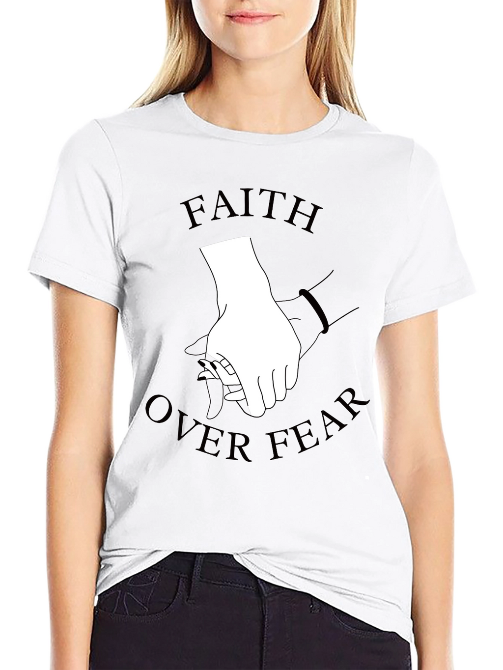 Faith Over Fear Graphic Tee - Stylish Comfort