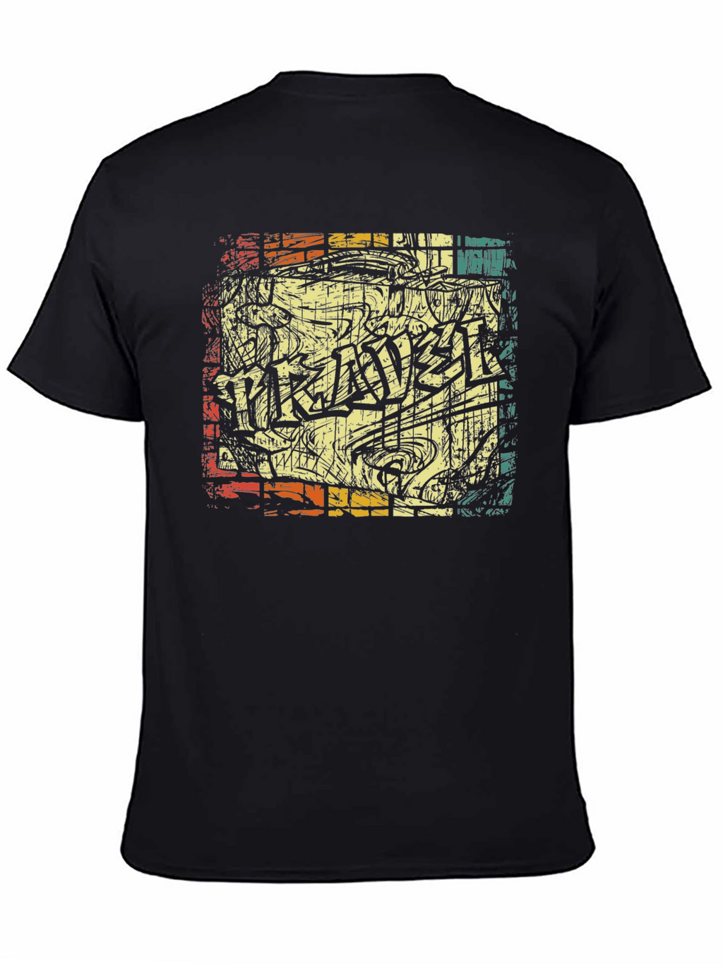 Retro Graffiti Style Graphic T-Shirt