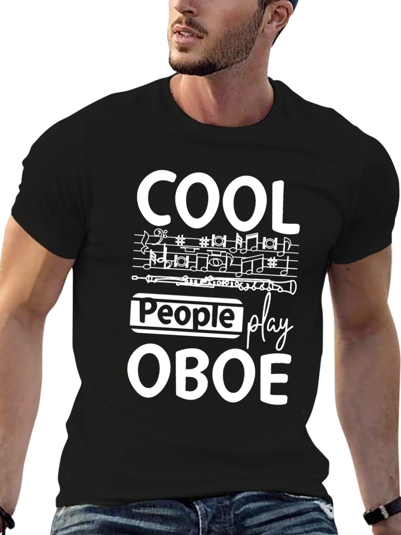 Cool People Play Oboe Graphic T-Shirt