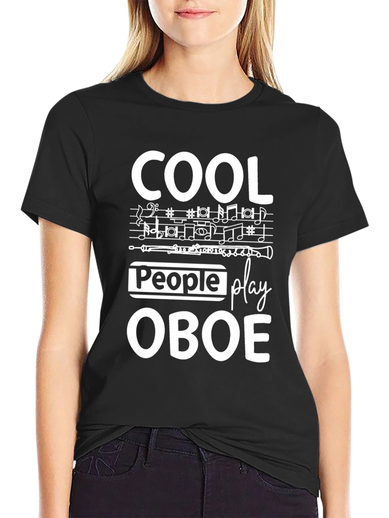 Cool People Play Oboe Graphic T-Shirt