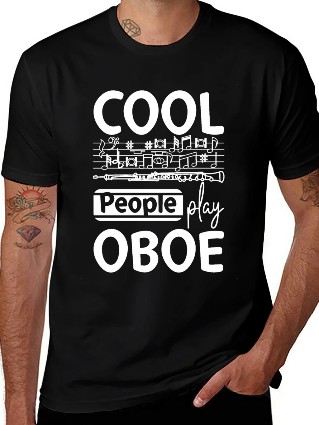 Cool People Play Oboe Graphic T-Shirt