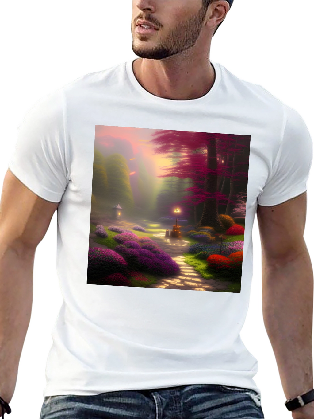 Enchanted Forest Graphic Tee - Whimsical Design