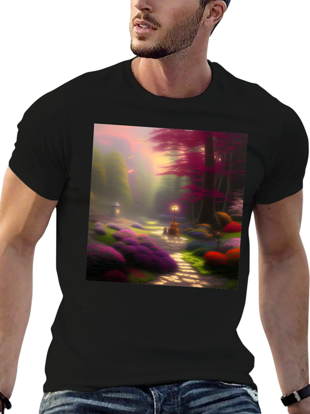 Enchanted Forest Graphic Tee - Whimsical Design
