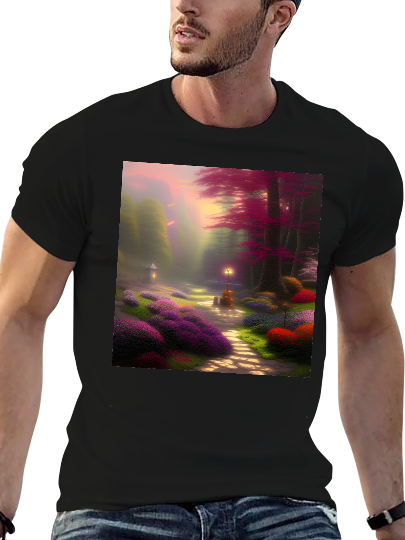 Enchanted Forest Graphic Tee - Whimsical Design