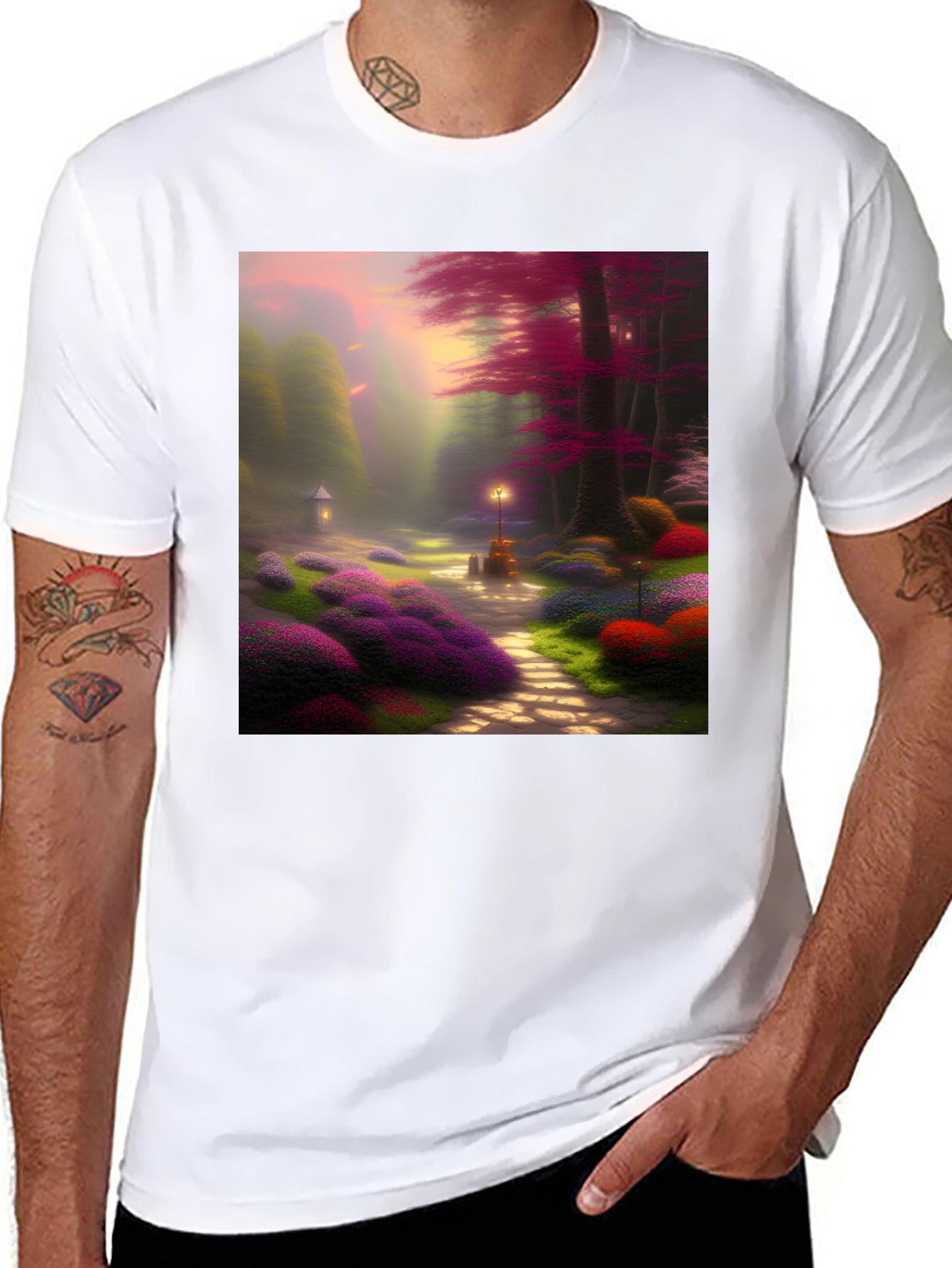 Enchanted Forest Graphic Tee - Whimsical Design