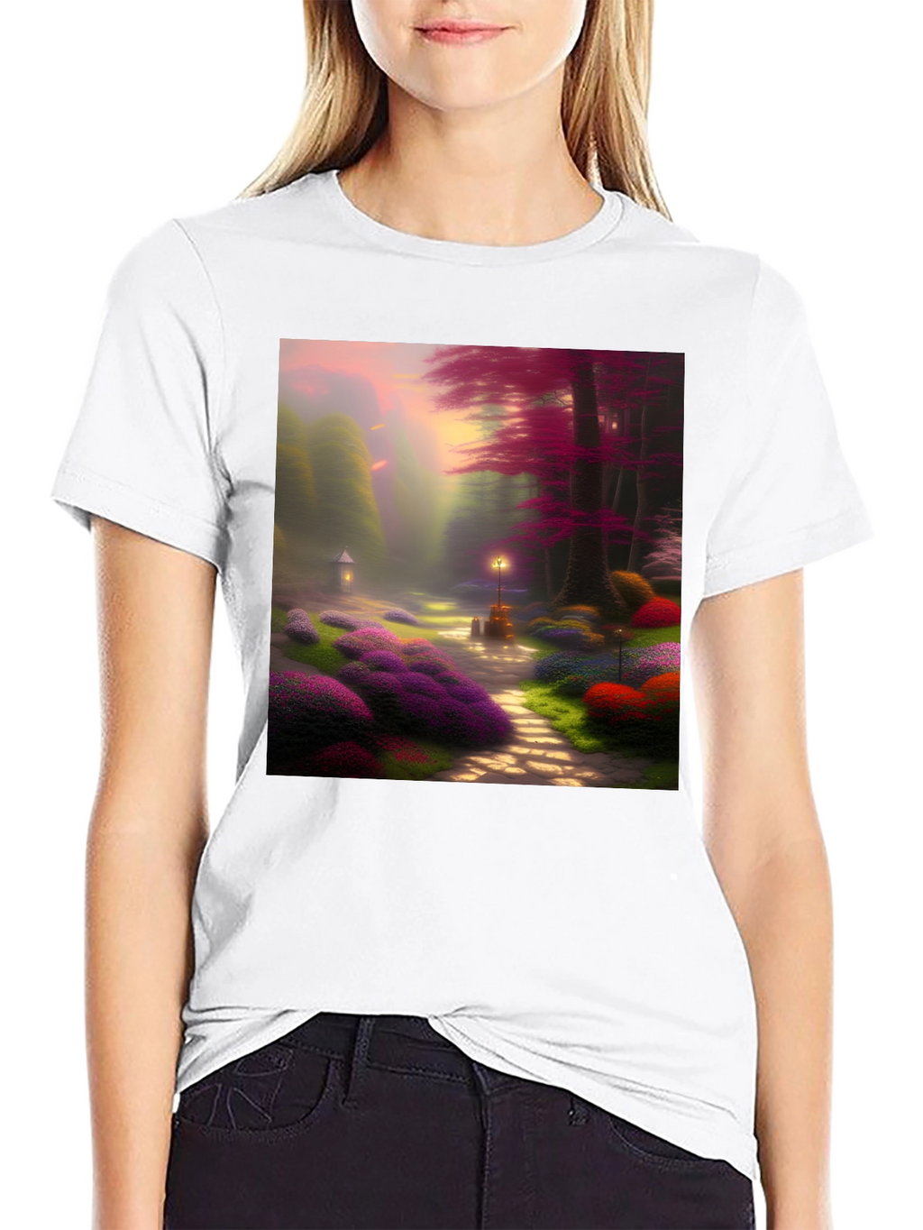 Enchanted Forest Graphic Tee - Whimsical Design