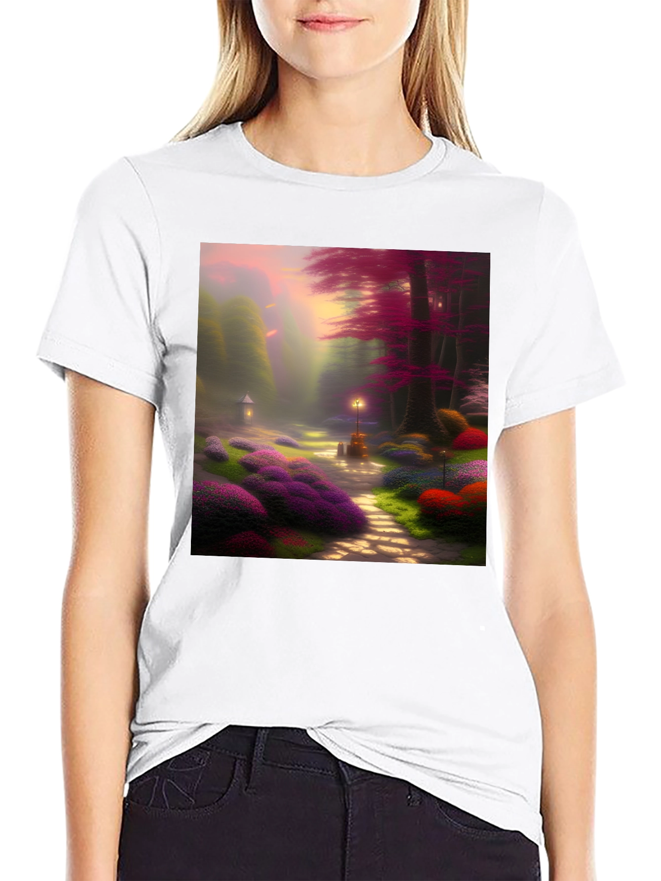 Enchanted Forest Graphic Tee - Whimsical Design