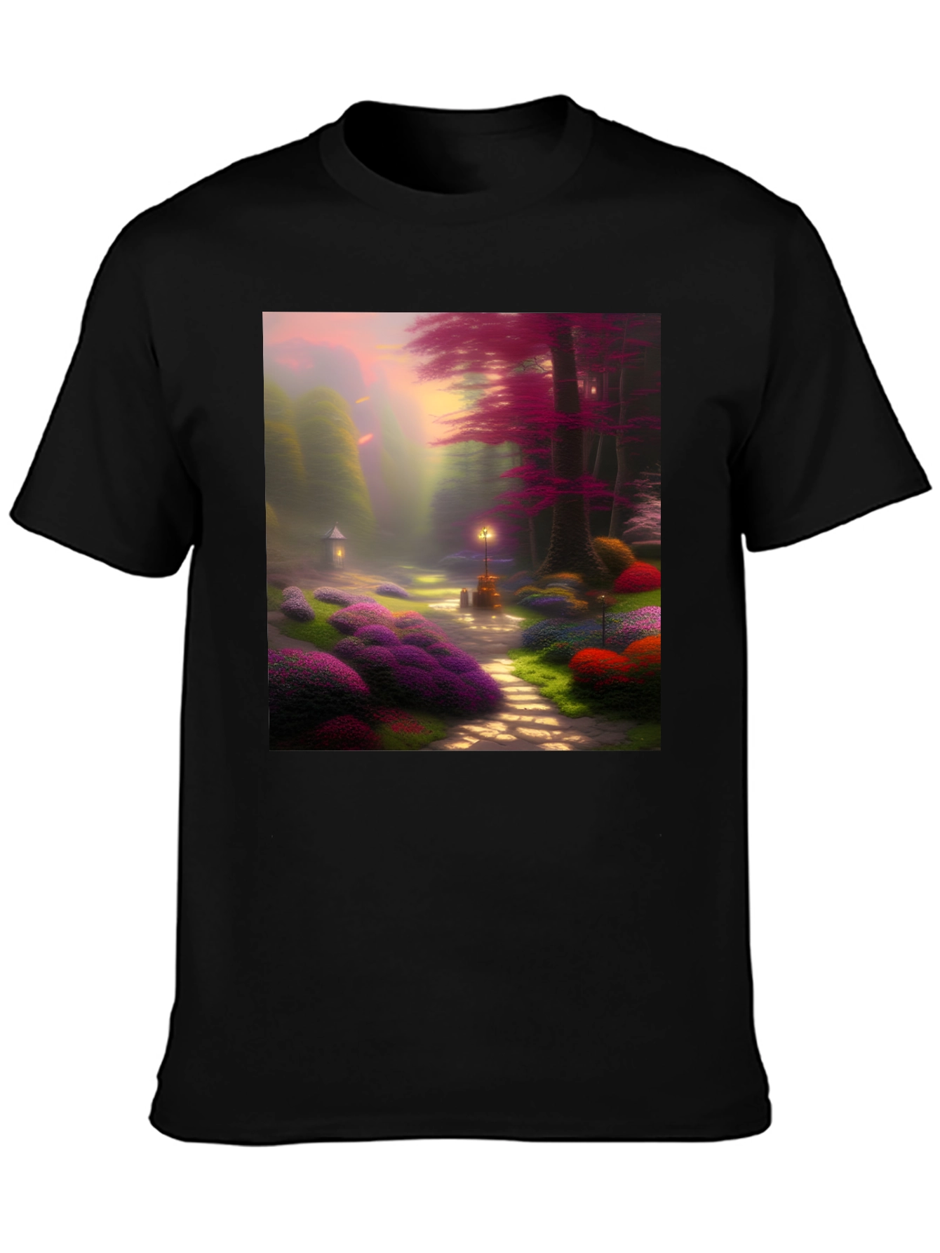 Enchanted Forest Graphic Tee - Whimsical Design
