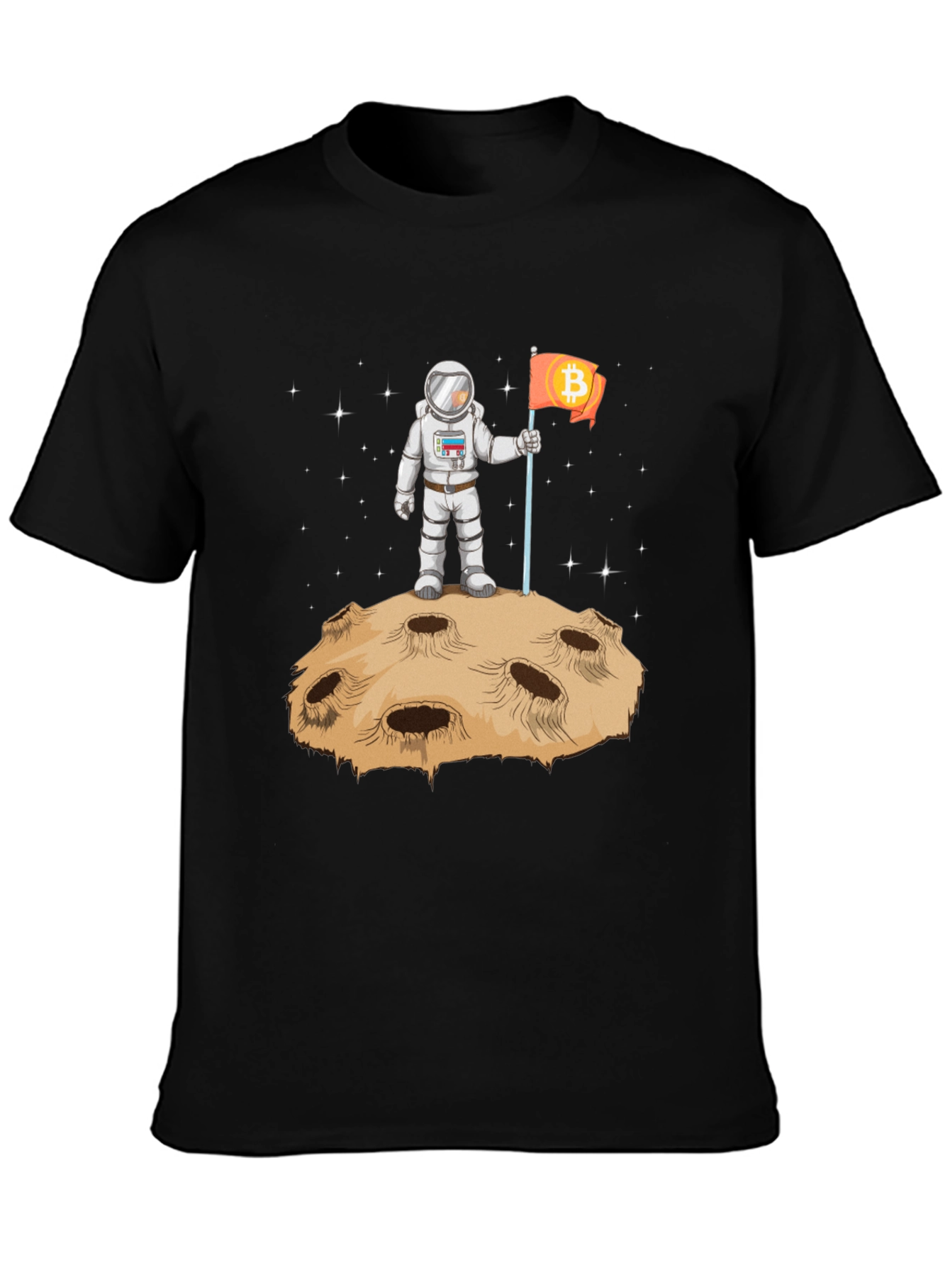 Bitcoin to the Moon T-Shirt - Astronaut Design