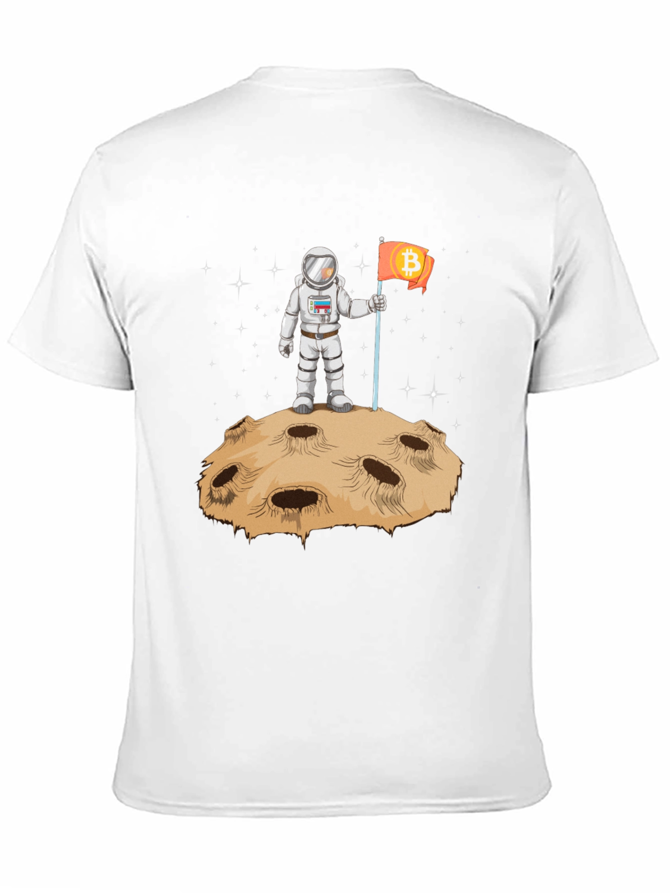 Bitcoin to the Moon T-Shirt - Astronaut Design
