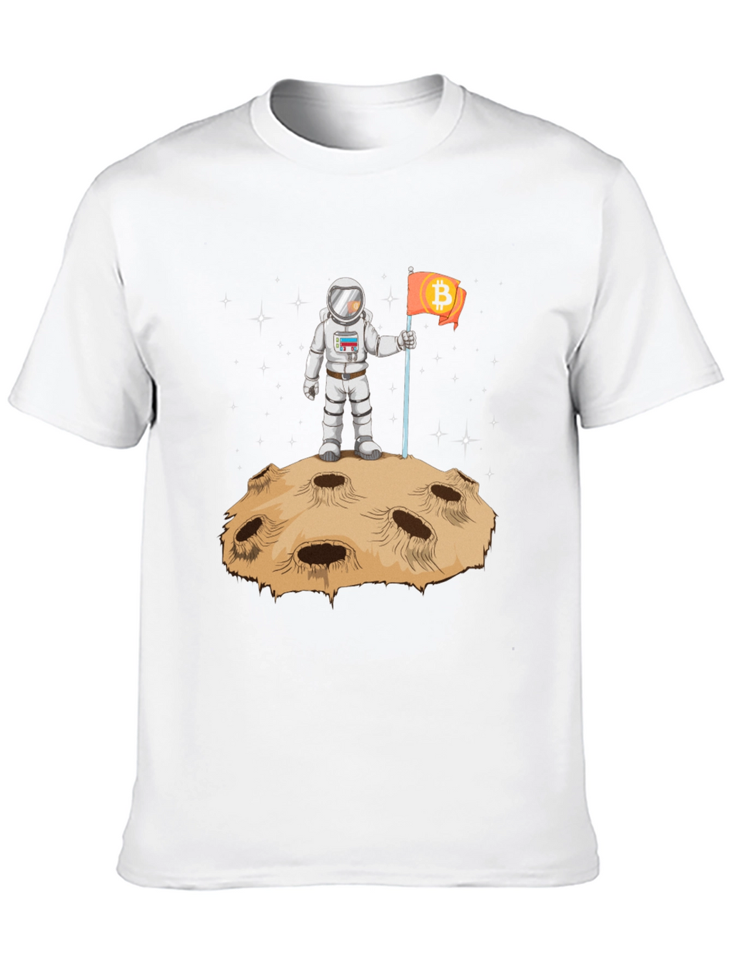 Bitcoin to the Moon T-Shirt - Astronaut Design