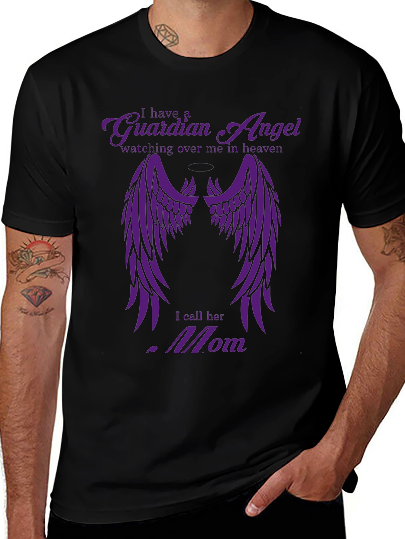 Guardian Angel Mom T-Shirt - In Memory