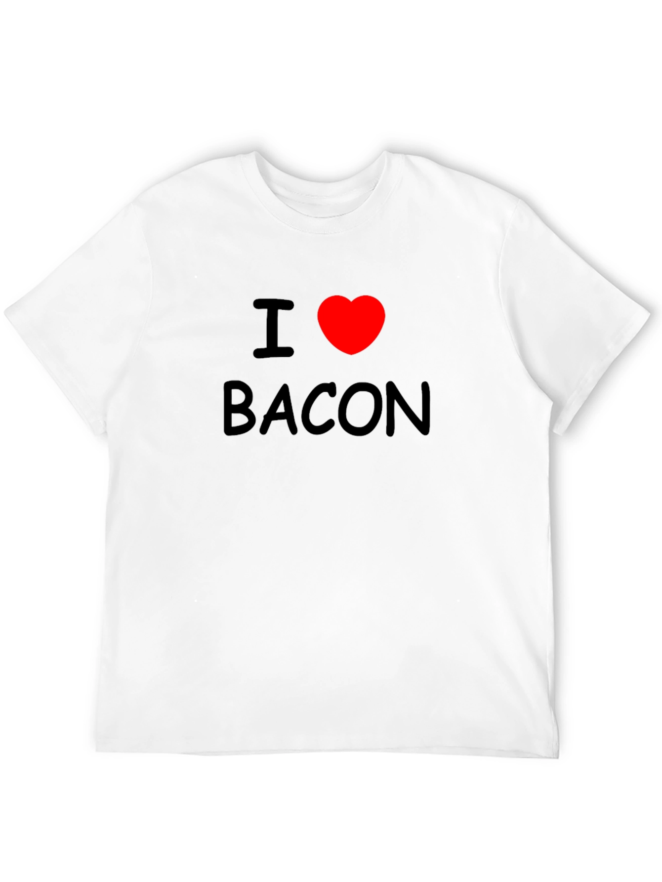 I Heart Bacon Tee - Black Graphic T-Shirt