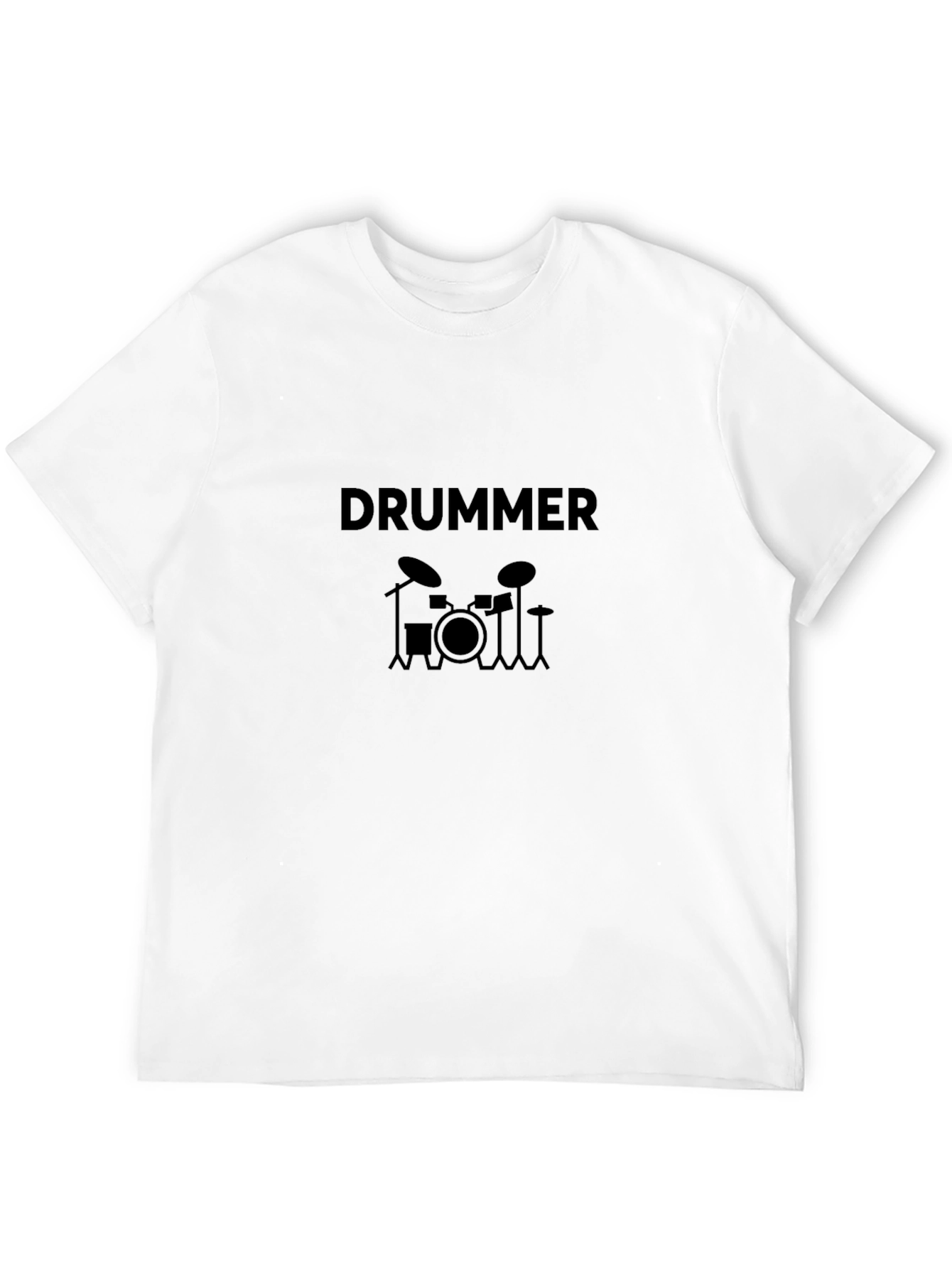 Drummer Graphic Black T-Shirt
