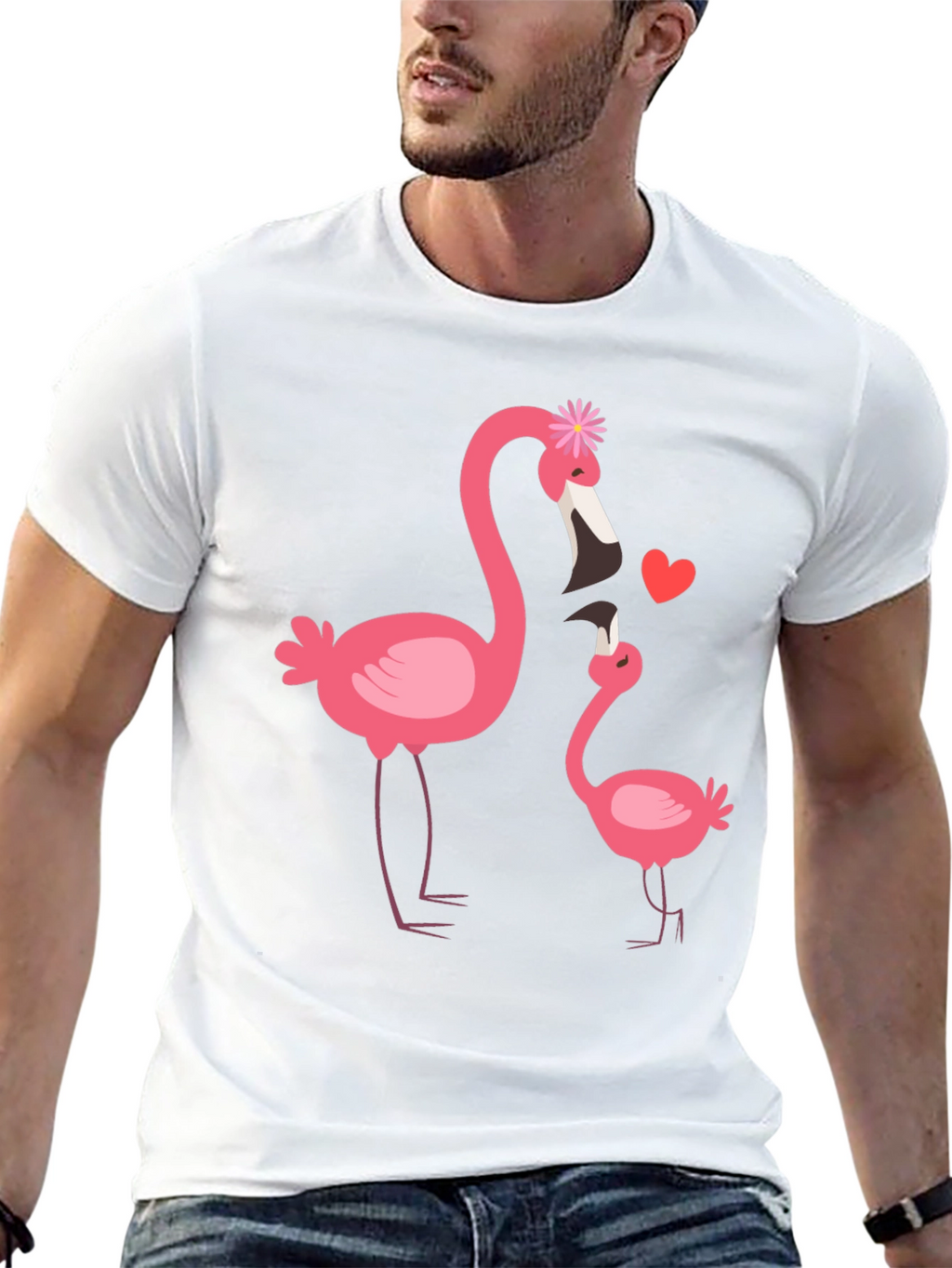 Flamingo Mom & Baby Graphic Tee