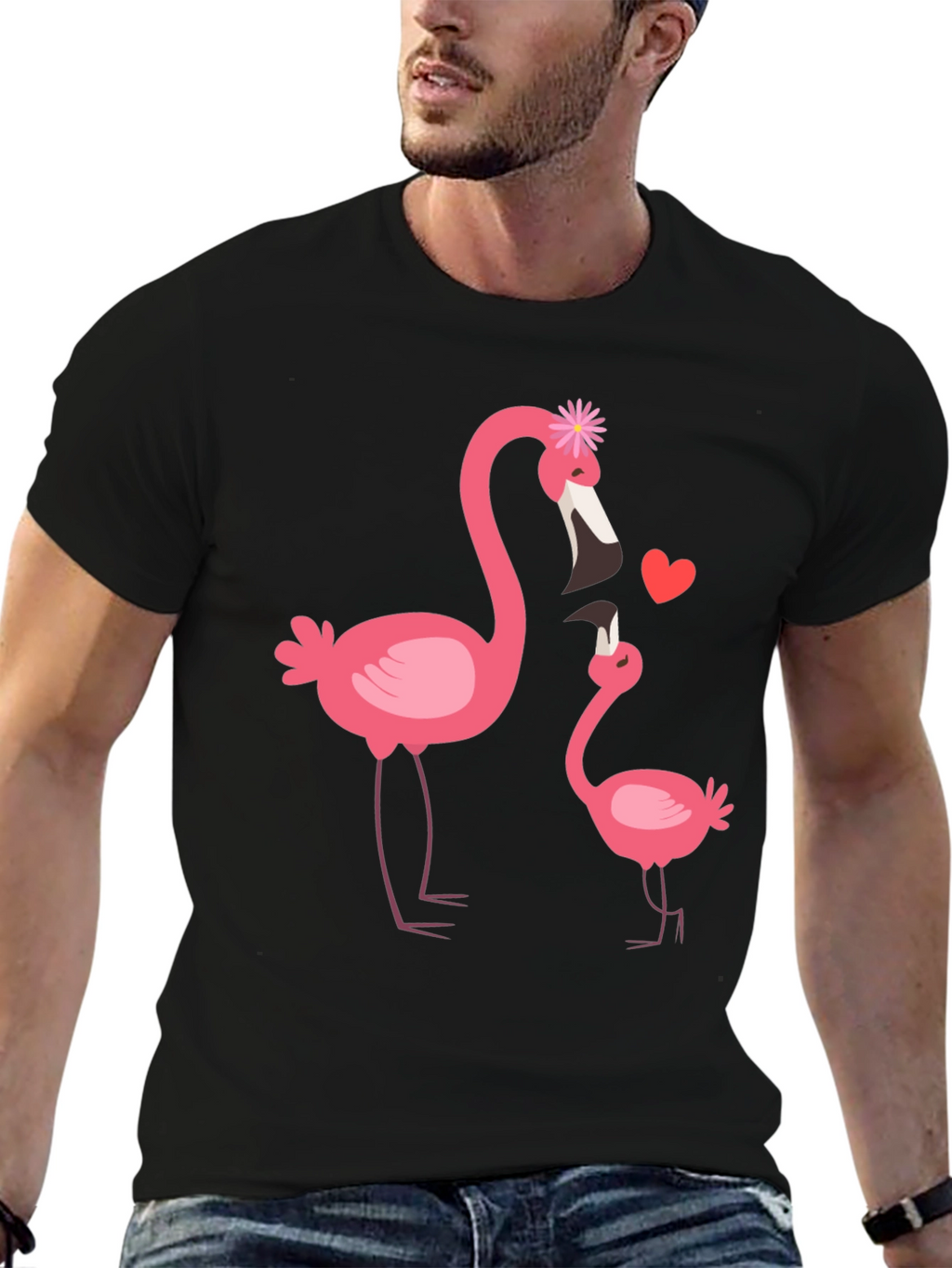 Flamingo Mom & Baby Graphic Tee