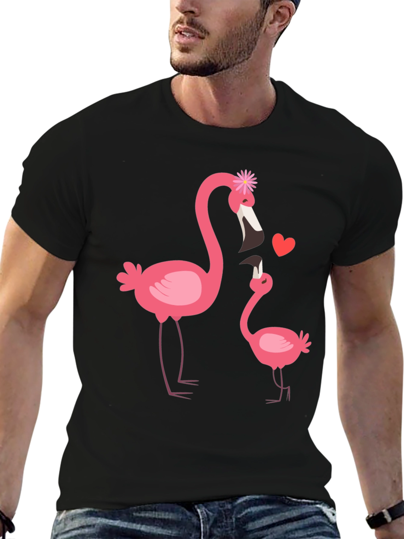 Flamingo Mom & Baby Graphic Tee