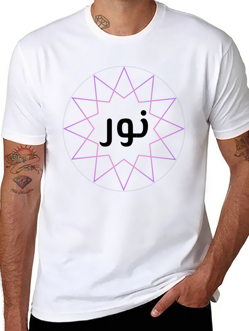 Mystic Star Arabic Tee - Light & Style
