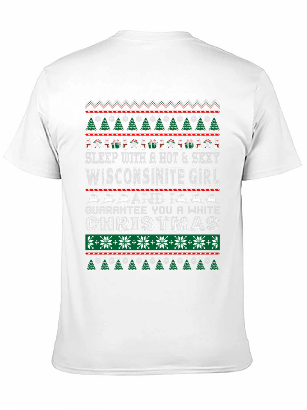 Funny Wisconsinite Girl Christmas T-Shirt